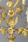 Candelabro elettrificato in ottone dorato e bronzo, Immagine 15
