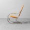 Vintage Tubular Steel & Cane Rocking Chair, 1970s 2