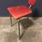 Vintage Red Leatherette Tripod Side Chair, 1960s 16