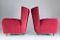 Fauteuils en Velours Rouge, Italie, 1950s, Set de 2 12