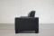 Vintage Swiss DS 17 Black Leather Sofa from de Sede 11