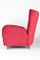 Rote Italienische Sessel aus Samt, 1950er, 2er Set 8