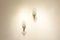 Mid-Century Italian Glass & Brass Wall Sconces, Set of 2, Image 8