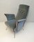 Mid-Century Italian Velvet Armchair with Spider Legs, Image 3