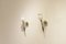 Mid-Century French Wood & Brass Wall Sconces from Maison Arlus, Set of 2, Image 1