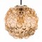 Large Vintage Bubble Pendant Lamp in Amber Glass by Helena Tynell for Limburg, Image 2