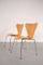 Beech Dining Chairs by Arne Jacobsen for Fritz Hansen, Set of 2 3