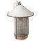 French Hollywood Regency Brass & White Metal Hanging Lantern, 1960s-1970s, Image 11