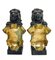 Antique Cast Iron and Bronze Lions Finials, 1890s, Set of 2 8