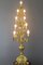 Gilt Brass and Bronze Electrified French Candelabra, Image 3