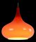 Lámpara colgante de vidrio naranja, Imagen 6