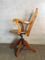 Vintage Oak Adjustable Office Desk Chair, 1900 4
