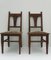 Jugendstil Carved Oak Dining Chairs, 1900, Set of 2