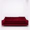 Red Velvet Three-Seat Harry Sofa by Antonio Citterio for B&B Italia, 1990s, Image 1