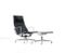 EA 124 Leather Lounge Chairs & EA 125 Ottomans by Charles & Ray Eames for Vitra, 1975, Set of 4 4