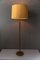 Lámpara de pie telescópica austriaca vintage de latón recubierto de cuero de J.T. Kalmar, Imagen 2