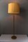 Vintage Austrian Leather Covered Brass Telescope Floor Lamp by J.T. Kalmar, Image 2