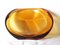 No.1491 Amber Glass Bowl by Frantisek Zemek for Moser, 1970s 1