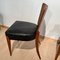 Czech H214 Chairs in Walnut & Faux Leather by J. Halabala, 1930s, Set of 2, Image 10