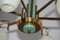 5-Armed Mid-Century Italian Ceiling Lamp 5