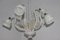 Vintage Glass & Brass Ceiling Lamp, 1940s 6