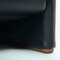 Vintage Italian Black Leather Maralunga Sofa by Vico Magistretti for Cassina 23
