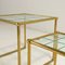 Coffee Tables in Brass and Glass, 1980s, Set of 2 7