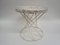 Metal and Rattan Wire Stool, 1950s 4