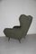 Fauteuil à Dossier Haut avec Design Géométrique, 1950s 1