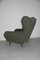 High Back Armchair with Geometric Design, 1950s 1