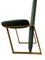 Mid-Century Green Upholstery & Brass Kazuki Chairs by Kazuhide Takahama, Set of 2 2