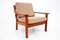 Danish Sofa and Lounge Chair in Teak by Juul Kristensen from Glostrup, 1960s, Set of 2 9