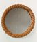 Round Rope Mirror in the Style of Audoux Minet, France, 1970s, Image 3