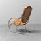 Vintage Tubular Steel & Cane Rocking Chair, 1970s, Image 3