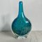 Blue Fish Crackled Vase from Mdina, 1970s 6