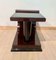 Art Deco Side Table in Ebonized Rosewood Veneer & Black Glass, France, 1930s, Image 14