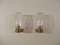 Vintage Brass and Blown Glass Sconces, 1960s, Set of 2 3