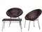 Italienische Mid-Century Armlehnstühle & Tisch Set aus Rattan, 1950er 1