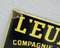 Enamel sign L'Europe Assurance from France 3