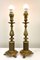 Bronze Table Lamps with Filligree Guilloche on Claw Feet, 1940s, Set of 2 11