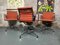 Chaises EA 108 en Aluminium Hopsak Orange par Charles & Ray Eames pour Vitra, Set de 4 17