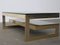 Vintage G-Shaped Gold-Plated Coffee Table 3