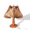 Mid-Century Portuguese Table Lamp in Straw and Wood, 1960s, Image 2