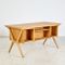 Vintage Six-Drawer Oak Desk, 1960s 3