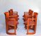 Barrel Chairs by Frank Lloyd Wright for Cassina, 1986, Set of 6 2