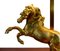 Lámpara de mesa con caballo dorado, años 60, Imagen 4