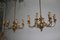 Mid Century Brass Chandeliers from Lumi, Set of 2 12