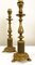 Bronze Table Lamps with Filligree Guilloche on Claw Feet, 1940s, Set of 2 2