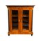 Biedermeier Showcase in Walnut Veneer with Half-Columns, South Germany, 1820s, Image 1