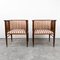 Art Nouveau Mahagony and Brass Armchairs by Hans Christiansen, 1890s, Set of 2, Image 3